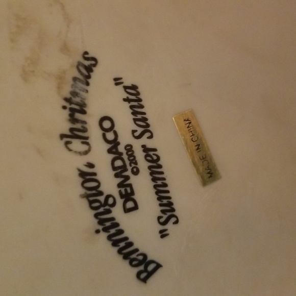 Bennington Christmas Demdaco 2000 SUMMER SANTA - Picture 4 of 7